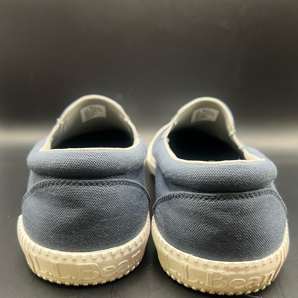 L.L. Bean Classic Blue Loafers Slip-On Comfort,Size:12, water marks on top toes - Picture 5 of 9
